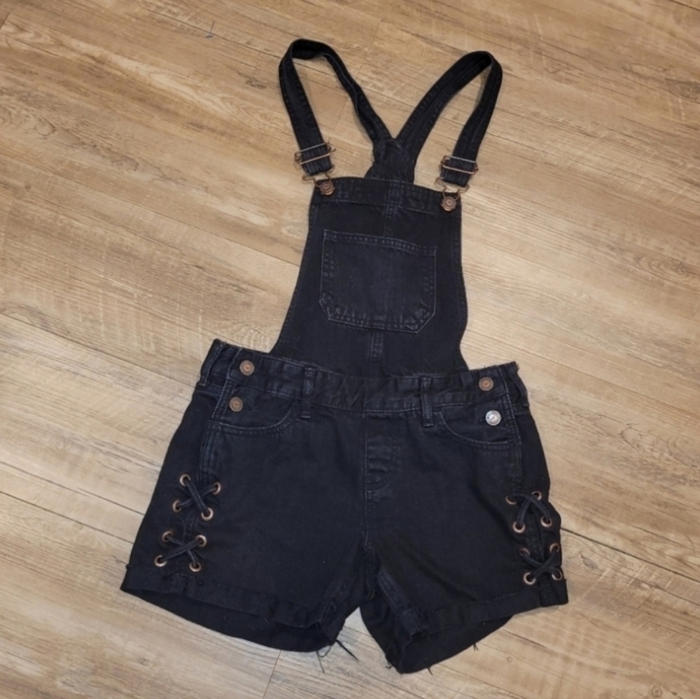 Hollister Black Denim Overalls